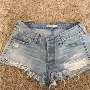 A&F denim shorts